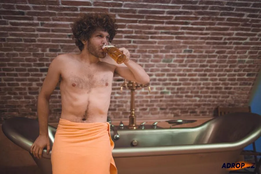 Pivní koupel a relaxace