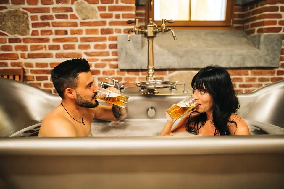 Relaxační pivní koupel